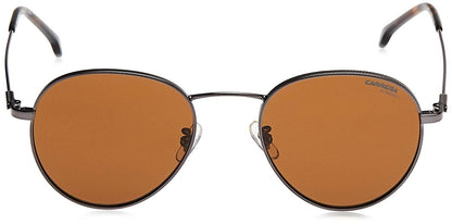 Carrera 216/G/S Round Sunglasses, Dark Ruthenium/Brown, 51mm,