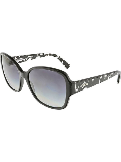 Coach Womens Sunglasses (HC8166) Black/Grey Acetate - Non-Polarized - 58mm