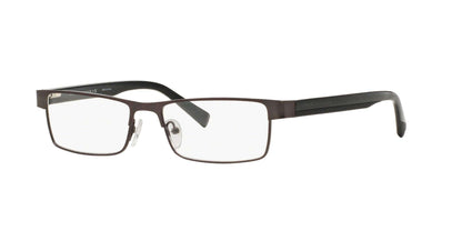 A|X ARMANI EXCHANGE Men's AX1009 6037 53mm Rectangular Eyewear Frames, Matte Brown/Demo Lens,