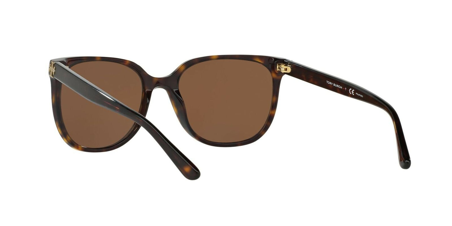 TORY BURCH Polarized Dark Tortoise Sunglasses TY7106 137883