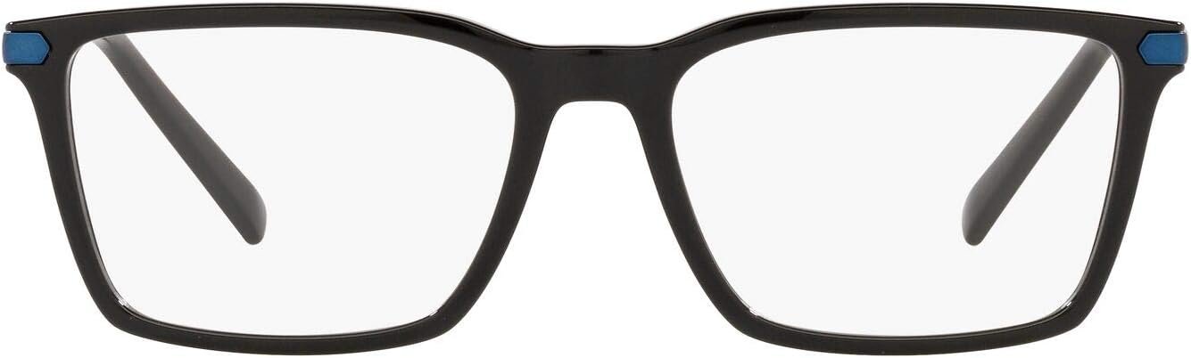 A|X ARMANI EXCHANGE Men's AX3077 8158 54mm Eyewear Frames, Black/Demo Lens,