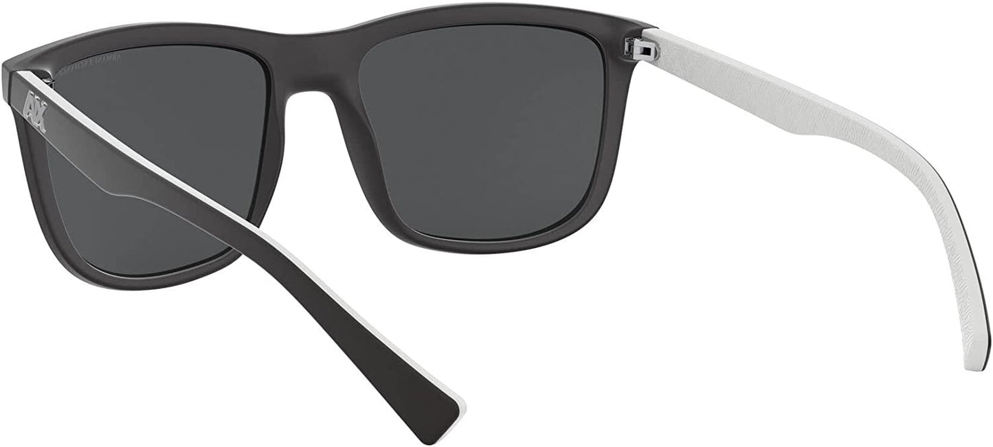 A|X ARMANI EXCHANGE Men's AX4093S 8078Z3 56mm Polarized Square Sunglasses