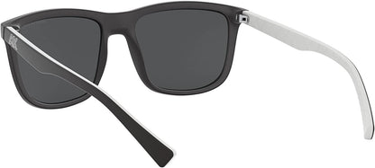 A|X ARMANI EXCHANGE Men's AX4093S 8078Z3 56mm Polarized Square Sunglasses