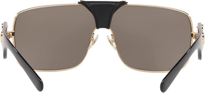 Versace VE 2207Q 1002/5 Gold Metal Square Sunglasses Gold Mirror Lens