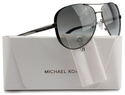 Michael Kors MK5004 Chelsea Aviator Sunglasses Gunmetal w/Grey Gradient 1013/11