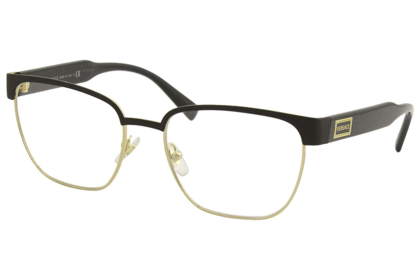 Versace VE 1264 1436 56mm Matte Black/Gold Eyeglasses