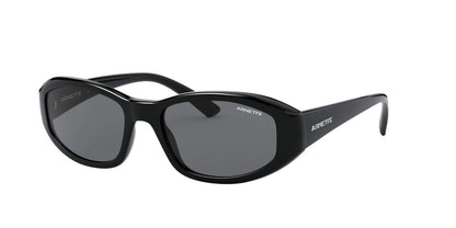 ARNETTE Men's AN4266 Lizard Oval Sunglasses, Black/Grey, 54 mm