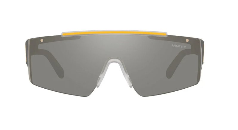 ARNETTE Men's an 4285 Rimless Transparent crystal/Silver mirror Sunglasses
