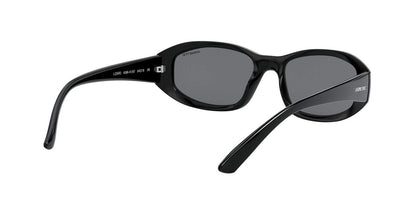 ARNETTE Men's AN4266 Lizard Oval Sunglasses, Black/Grey, 54 mm