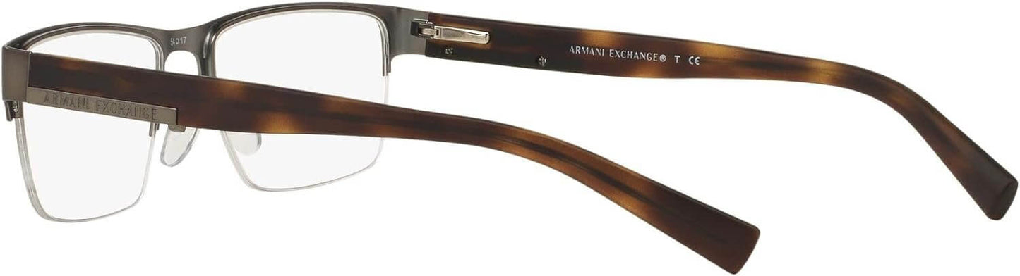 A｜X ARMANI EXCHANGE Men's Ax1018 6017 54mm Rectangular Eyewear Frames