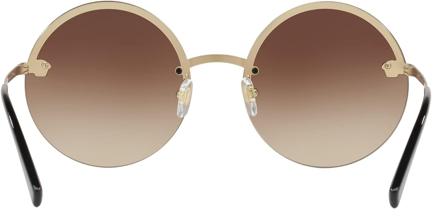 Versace VE2176 125213 59mm Pale Gold Frame Brown Gradient Women Sunglasses