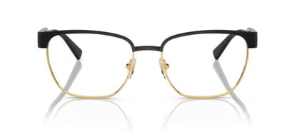 Versace VE1264 1436 Matte Black Gold Metal Men's Eyeglasses 54mm