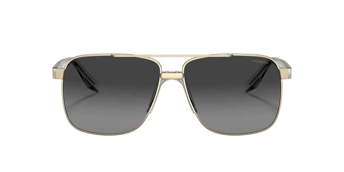 Versace Mens Sunglasses (VE2174) Pale Gold/Grey, Polarized sunglasses