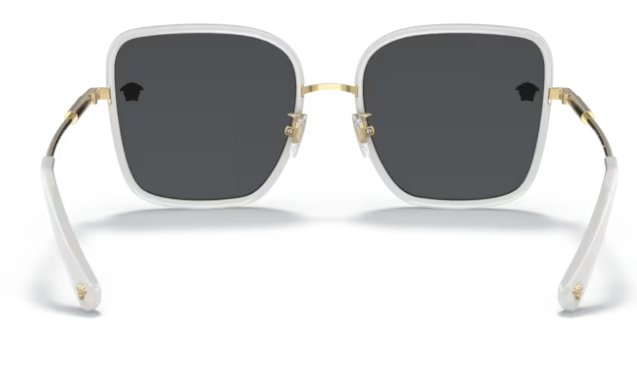 Versace 0VE2247D 147187 57mm White/Gold Sunglasses