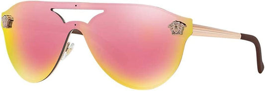 Versace 0VE2161 10524Z  Woman Sunglasses, COPPER w/GREY MIRROR YELLOW ROSE