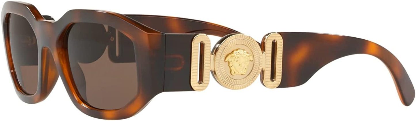 VERSACE VE4361 521773 Havana Brown 53 mm Unisex Sunglasses