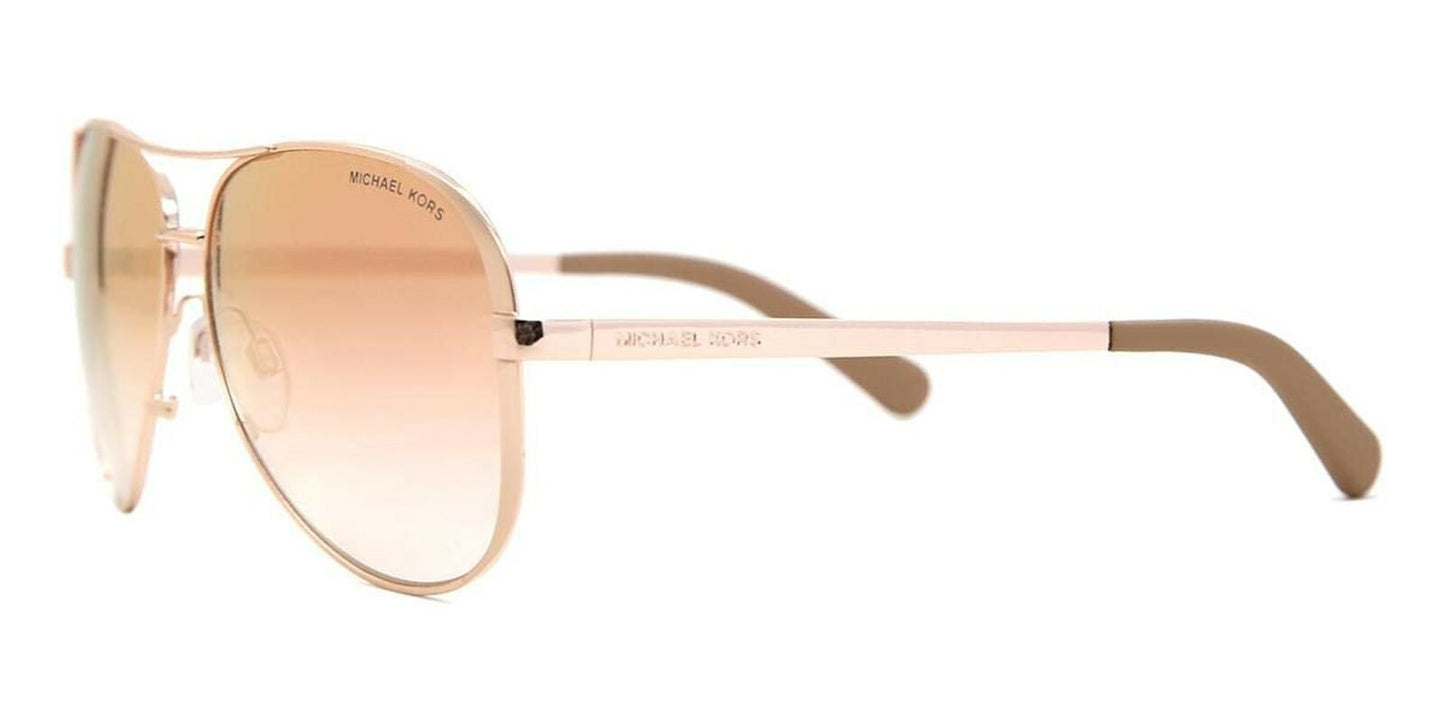 Michael Kors Sunglasses Gold Frame, Pink Lenses, 59MM