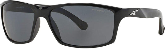 ARNETTE AN4207 41/81 61mm Boiler Black Polarized Gray Men's Sunglasses