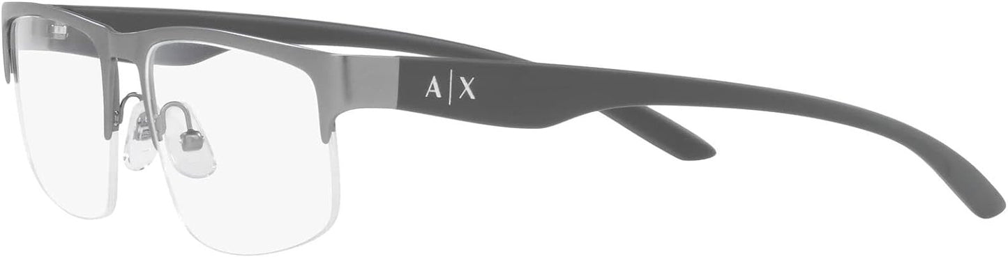 A｜X ARMANI EXCHANGE Men's AX1054 6003 55mm Rectangular Eyewear Frames