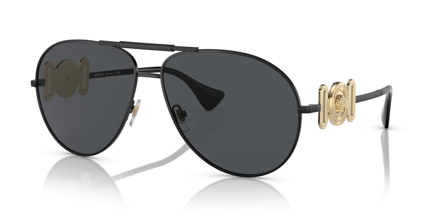 Versace Sunglasses VE2249 126187 65mm Matte black