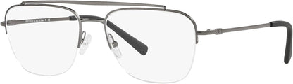 A|X ARMANI EXCHANGE Men's AX1049 6003 55mm Eyewear Frames, Matte Gunmetal/Demo Lens