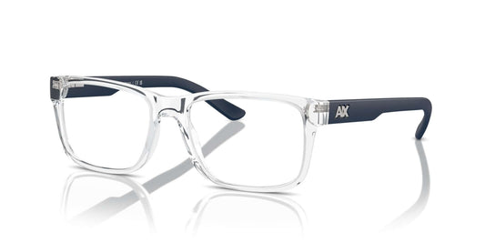 A｜X ARMANI EXCHANGE Men's Ax3016 8033 53mm Square Eyewear Frames