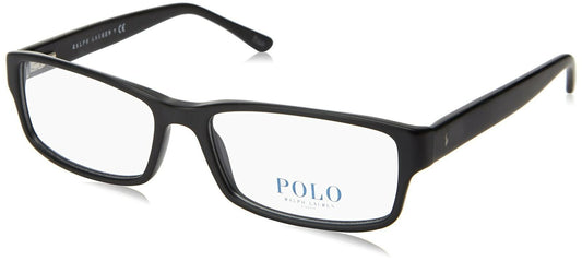 Polo Men's PH2065 5284 Matte Black Rectangle Eyeglasses 54mm