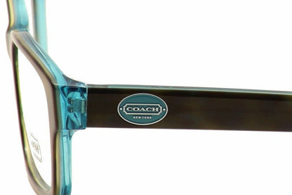 Coach Women's HC6040 Eyeglasses Dark Tortoise/Teal 50mm