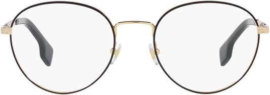 Versace VE 1279 1436 Gold/Matte Black Metal Round Eyeglasses 53mm