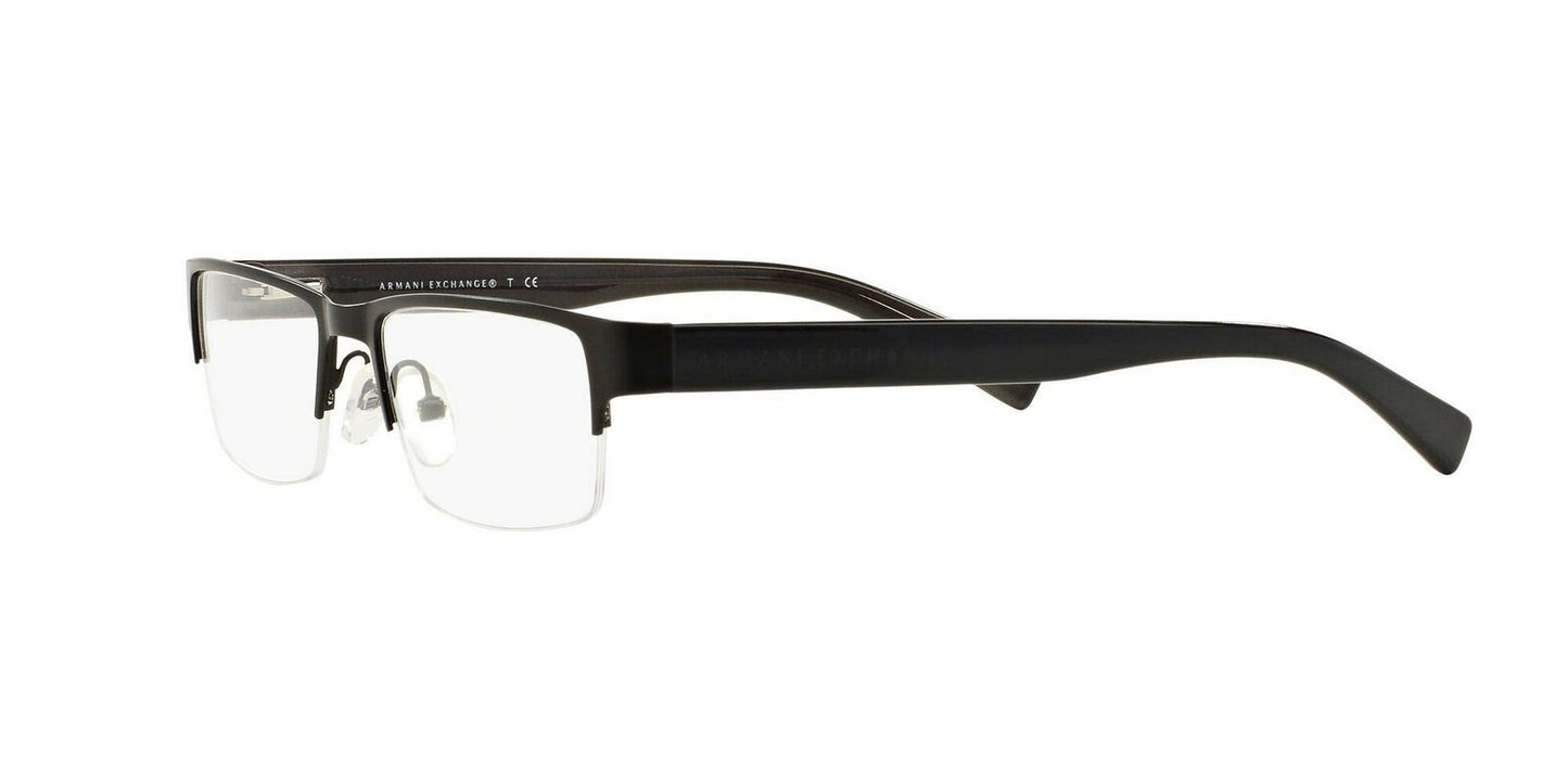 AX Armani Exchange mens Ax1015 Eyewear Frames, Black/Demo Lens 52mm