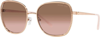 Michael Kors Amsterdam MK1090 110811 Rose Gold Sunglasses Pink Gradient Lens