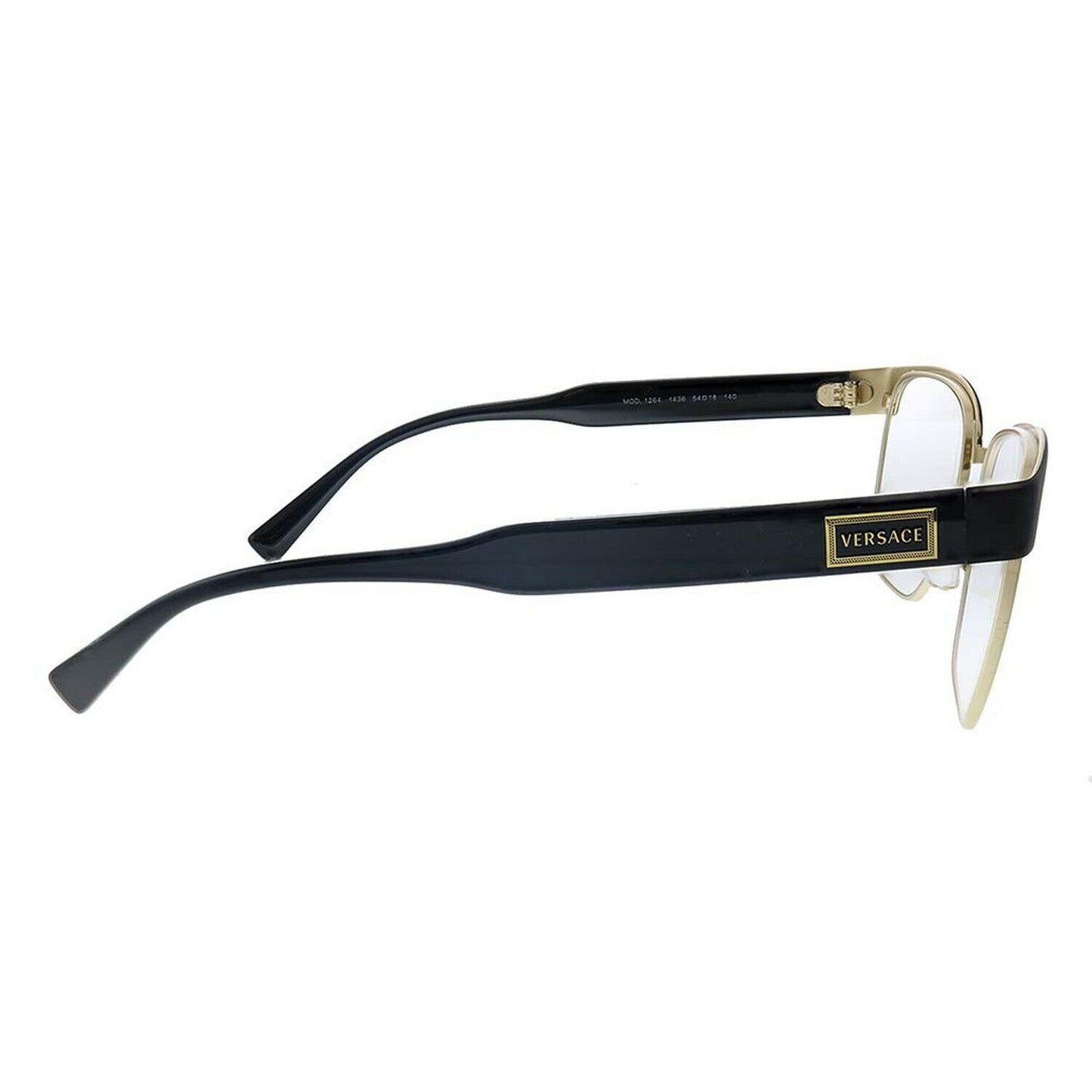 Versace VE1264 1436 Matte Black Gold Metal Men's Eyeglasses 54mm