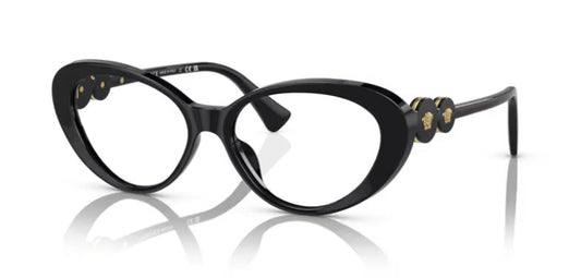Versace VE 3331U GB1 55mm Black Eyeglasses