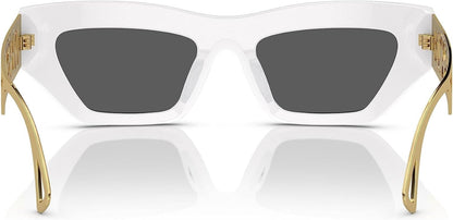 Versace VE 4432U 401/87 White Plastic Fashion Sunglasses Grey Lens