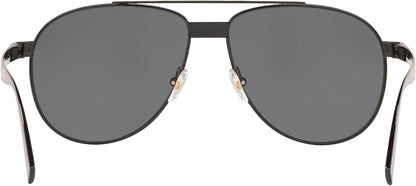 VERSACE VE2209 100987 58mm Phantos Black Dark Grey Men's Sunglasses