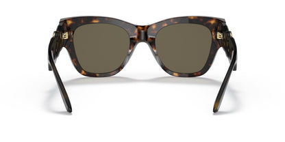 Versace VE 4415U 108/3 Havana Plastic Cat-Eye Sunglasses Brown Lens