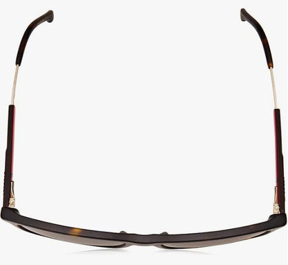 Carrera Men's 8029/S Rectangular Sunglasses, Dark Havana/Polarized Bronze, 57mm, 17mm