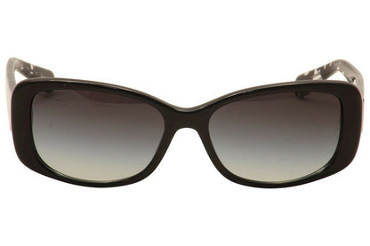 Coach Women's HC8168 Sunglasses Black/Crystal Mosaic/Light Grey Gradient