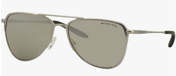 Michael Kors 0MK1049 11536G 59mm Silver Mirror Sunglasses