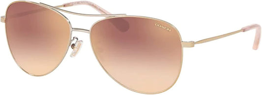 COACH HC7079 90056F Light Gold Sunglasses