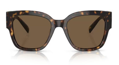 Versace VE 4437U 108/73 54mm Havana Square Sunglasses Brown Lens