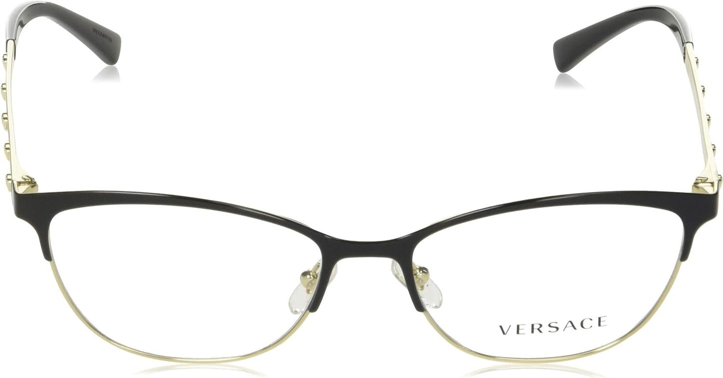 Versace VE1251 1366 53mm Women's Eyeglasses Black/Pale Gold