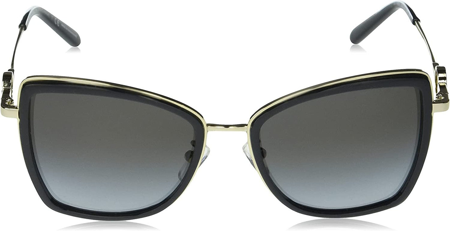 Michael Kors 0MK1067B 10148G 55mm Sunglasses Black Frame, Grey-Black Lenses