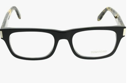 Tom Ford Rectangular Eyeglasses TF5274 001 Size: 52mm Shiny Black/Havana