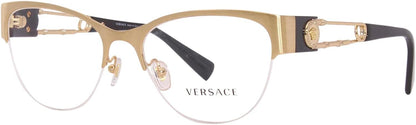 Versace VE 1278 1352 54mm Brushed Gold Eyeglasses