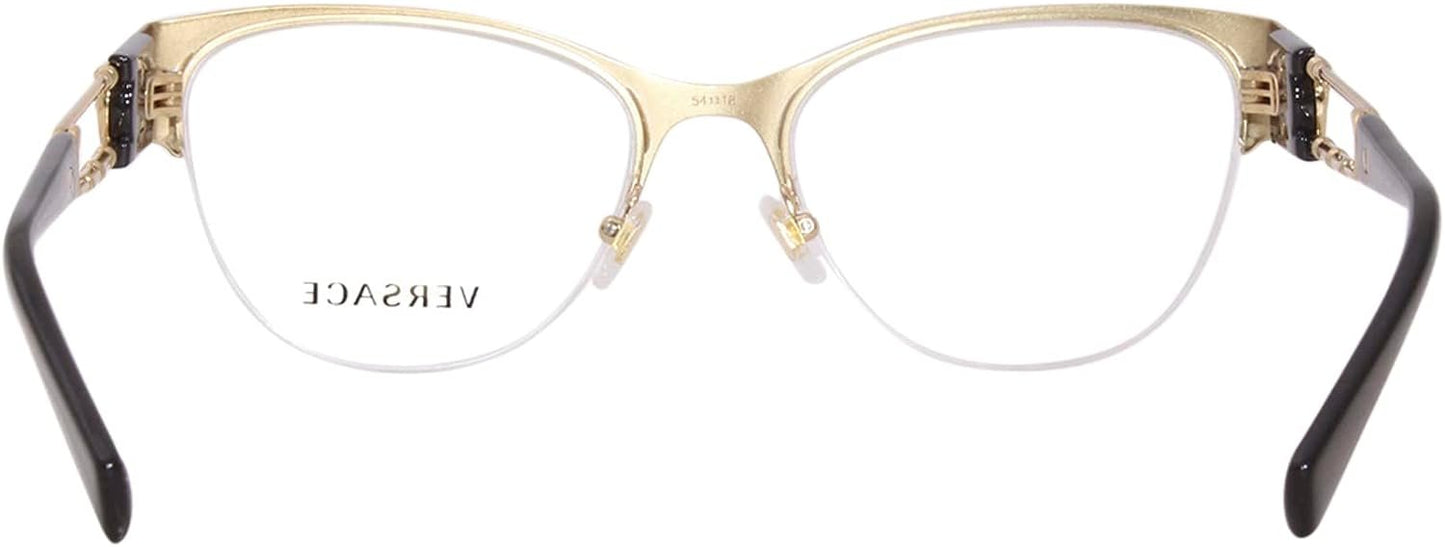 Versace VE 1278 1433 54mm Black/Gold Eyeglasses