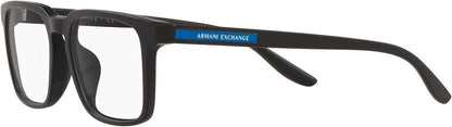 A|X ARMANI EXCHANGE Men's AX3081F 8078 53mm Matte Black Eyewear Frames