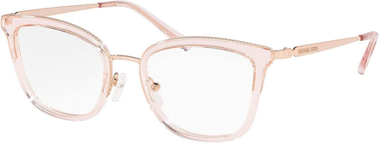 Michael Kors MK3032-3417 51mm Eyeglass Frame COCONUT GROVE ROSE GOLD/PINK TRANSPARE w/DEMO LENS