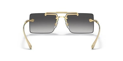 VERSACE VE2245 10028G 60mm Gold Rectangle Women's Sunglasses