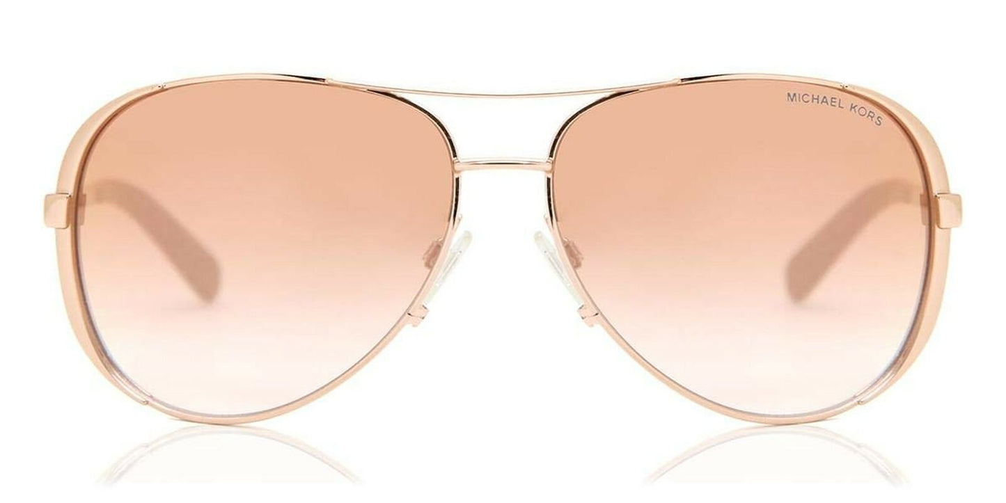 Michael Kors Sunglasses Gold Frame, Pink Lenses, 59MM